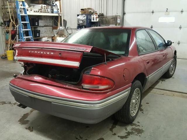 1C3HD56F4SF666704 - 1995 CHRYSLER CONCORDE RED photo 4