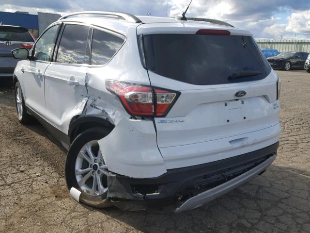 1FMCU9HD5JUC33147 - 2018 FORD ESCAPE SEL Blanc photo 3