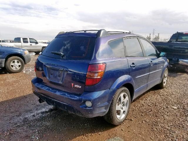 5Y2SL62893Z480092 - 2003 PONTIAC VIBE BLUE photo 4