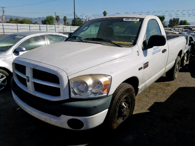 3D7KR26D28G170085 - 2008 DODGE RAM 2500 S თეთრი ფოტო 2