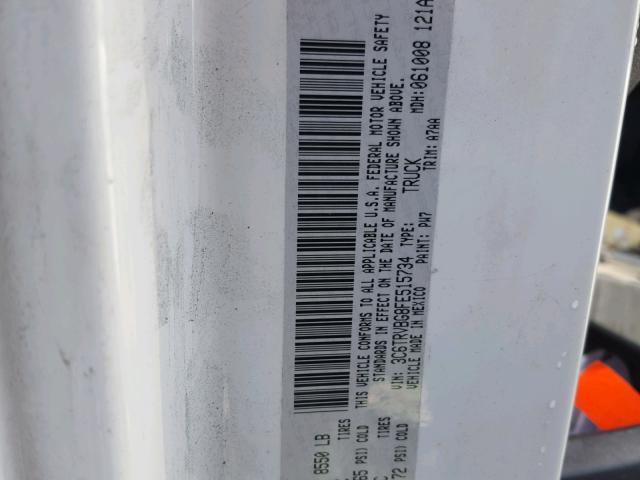 3C6TRVBG8FE515734 - 2015 RAM PROMASTER 白色 照片 10
