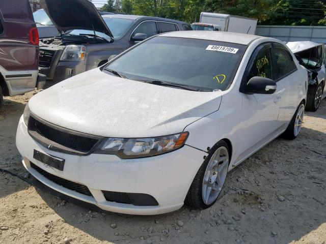 KNAFU4A25A5224548 - 2010 KIA FORTE EX WHITE photo 2