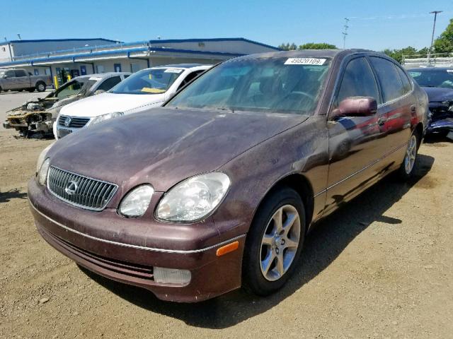 JT8BD69S010139274 - 2001 LEXUS GS 300 BURGUNDY photo 2