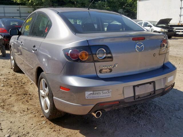 JM1BK324561420439 - 2006 MAZDA 3 S GRAY photo 3