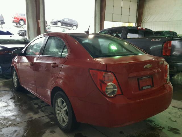 1G1JA5SH4C4120634 - 2012 CHEVROLET SONIC LS 红色 照片 3