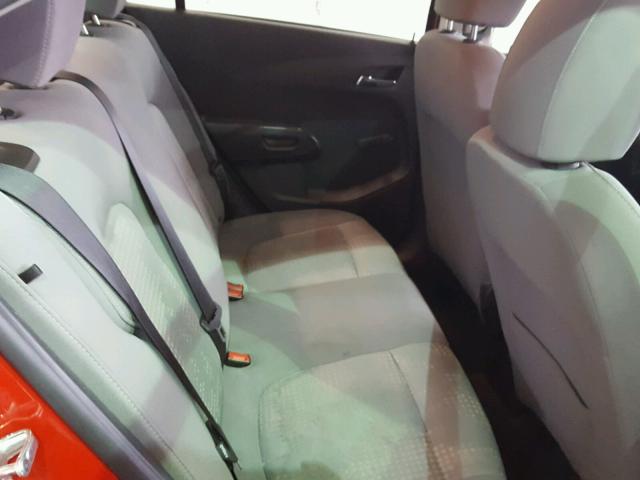 1G1JA5SH4C4120634 - 2012 CHEVROLET SONIC LS 红色 照片 6