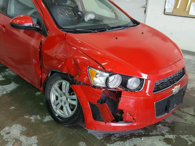 1G1JA5SH4C4120634 - 2012 CHEVROLET SONIC LS 红色 照片 9