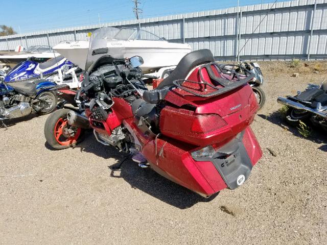 JH2SC68L3EK200262 - 2014 HONDA GL1800 L RED photo 3