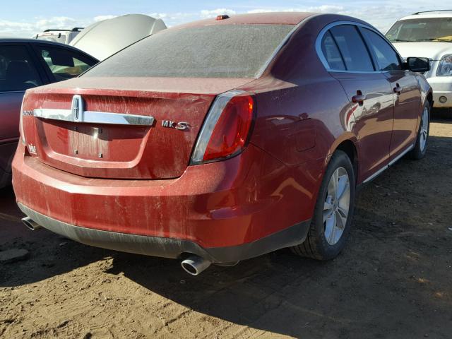 1LNHM93R99G630329 - 2009 LINCOLN MKS RED photo 4
