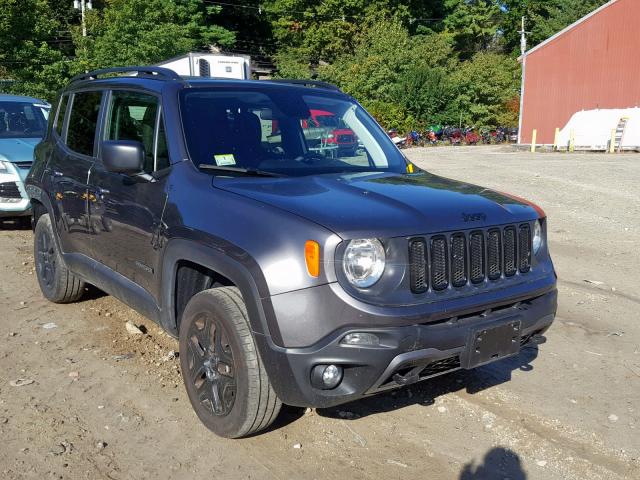 ZACCJBAB4JPJ14114 - 2018 JEEP RENEGADE S GRAY photo 1
