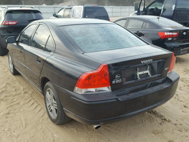 YV1RS592682677681 - 2008 VOLVO S60 2.5T BLACK photo 3