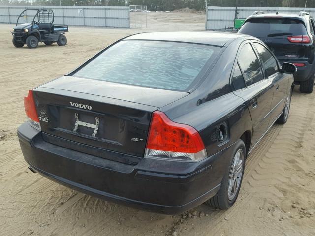 YV1RS592682677681 - 2008 VOLVO S60 2.5T BLACK photo 4