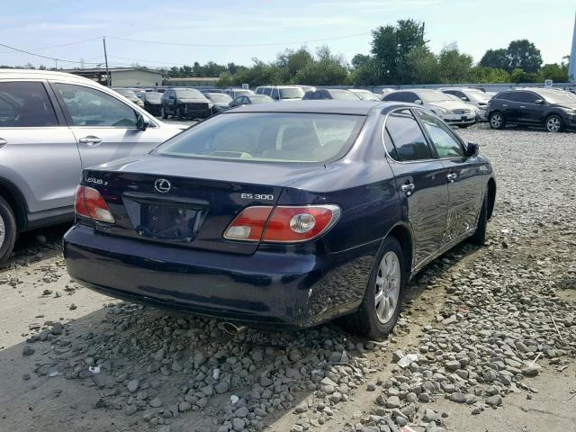 JTHBF30G620042292 - 2002 LEXUS ES 300 BLUE photo 4