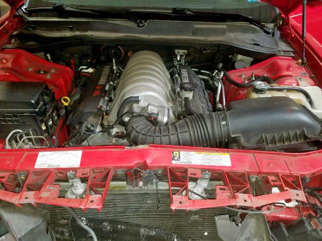 2B3KA73W98H104848 - 2008 DODGE CHARGER SR RED photo 7