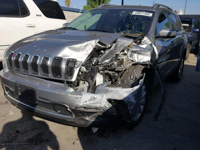 1C4PJLDBXGW229687 - 2016 JEEP CHEROKEE L SILVER photo 2