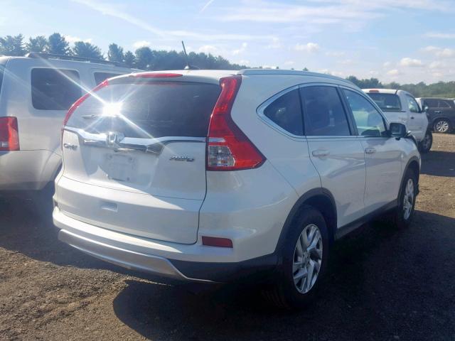 5J6RM4H75GL024687 - 2016 HONDA CR-V EXL WHITE photo 4