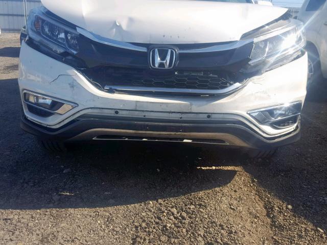 5J6RM4H75GL024687 - 2016 HONDA CR-V EXL WHITE photo 9