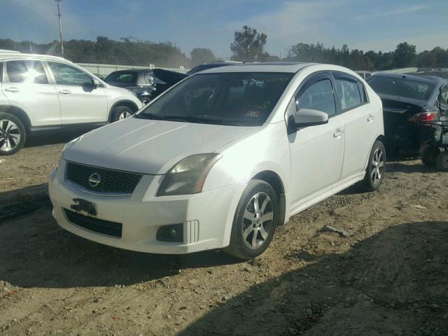 3N1AB6AP6BL724605 - 2011 NISSAN SENTRA 2.0 WHITE photo 2