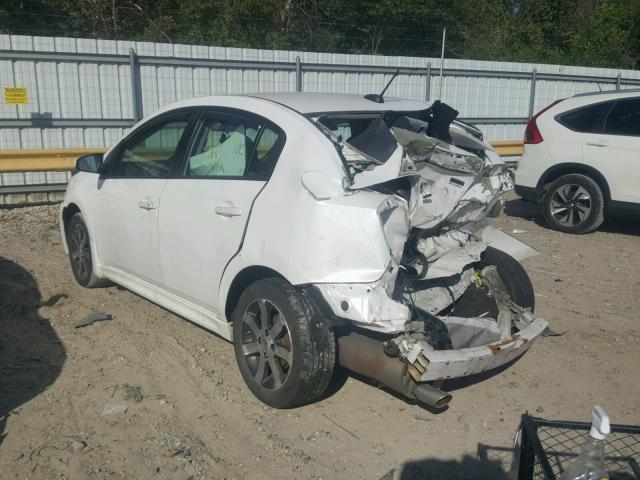 3N1AB6AP6BL724605 - 2011 NISSAN SENTRA 2.0 WHITE photo 3