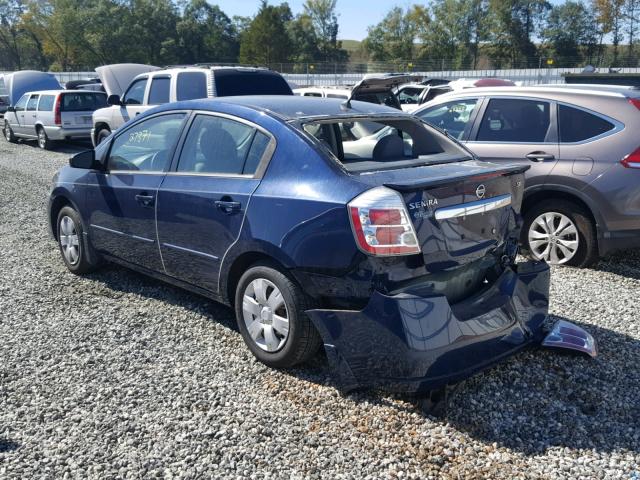 3N1AB6AP0BL622748 - 2011 NISSAN SENTRA 2.0 BLUE photo 3