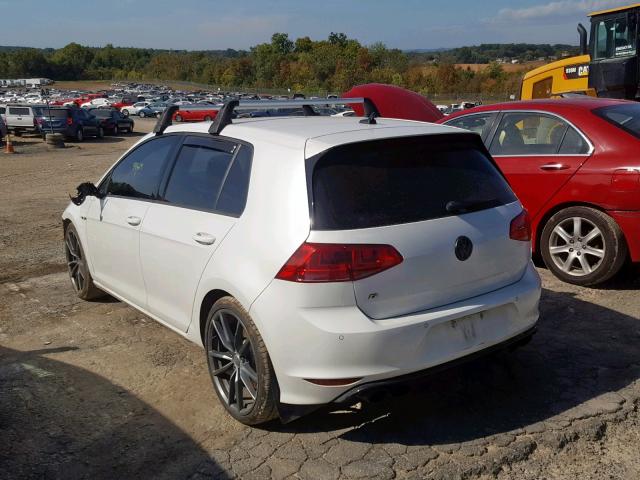 WVWVF7AU2HW159397 - 2017 VOLKSWAGEN GOLF R WHITE photo 3