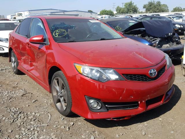 4T1BF1FK8EU832087 - 2014 TOYOTA CAMRY L RED photo 1