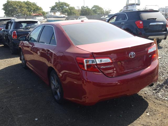 4T1BF1FK8EU832087 - 2014 TOYOTA CAMRY L RED photo 3