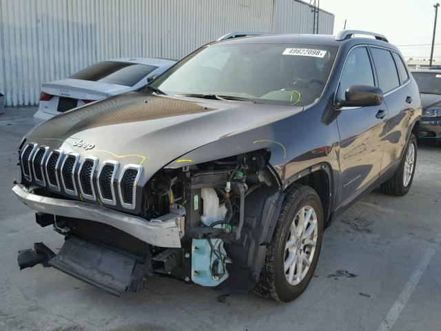 1C4PJLCB2HW549234 - 2017 JEEP CHEROKEE L BLACK photo 2