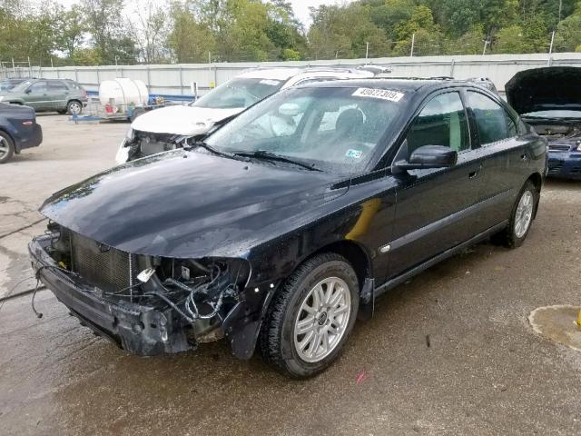 YV1RS61T442322805 - 2004 VOLVO S60 BLACK photo 2