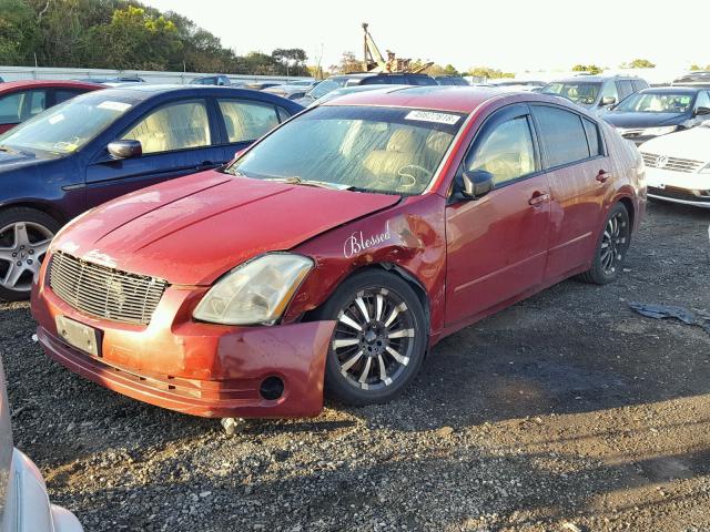 1N4BA41E55C816995 - 2005 NISSAN MAXIMA SE RED photo 2