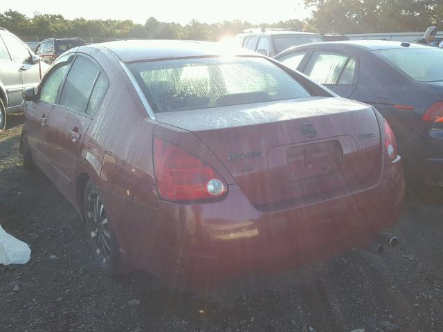 1N4BA41E55C816995 - 2005 NISSAN MAXIMA SE RED photo 3