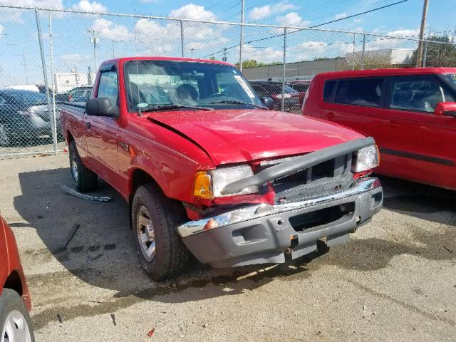 1FTYR10CX1TA07997 - 2001 FORD RANGER RED photo 1