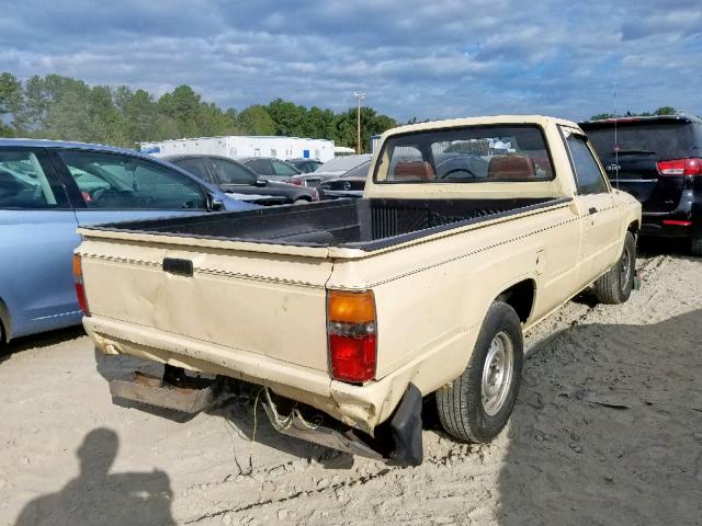 JT4RN55R0G0216681 - 1986 TOYOTA PICKUP 1/2 BEIGE photo 4