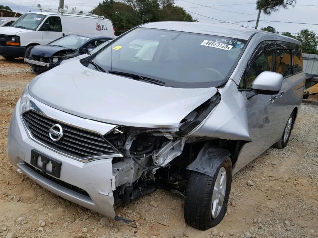 JN8AE2KP9F9120982 - 2015 NISSAN QUEST S SILVER photo 2