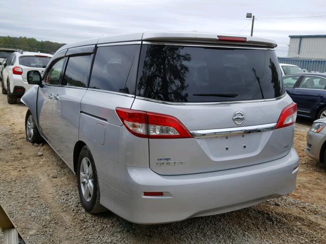 JN8AE2KP9F9120982 - 2015 NISSAN QUEST S SILVER photo 3