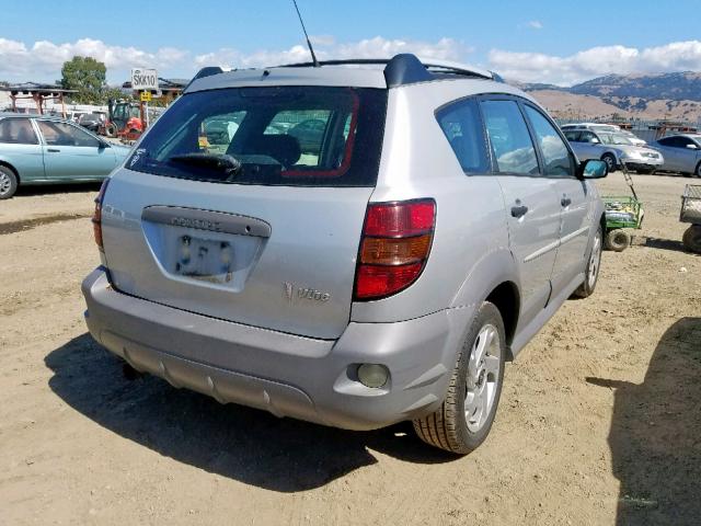 5Y2SL62834Z458767 - 2004 PONTIAC VIBE GRAY photo 4