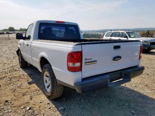 1FTYR10D67PA49707 - 2007 FORD RANGER WHITE photo 3