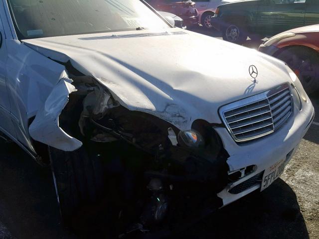 WDBUF65J54A459852 - 2004 MERCEDES-BENZ E 320 WHITE photo 9