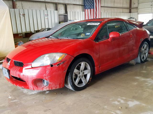 4A3AK24F87E050891 - 2007 MITSUBISHI ECLIPSE GS RED photo 2