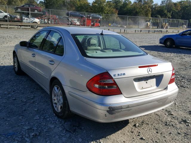 WDBUF65J34A560601 - 2004 MERCEDES-BENZ E 320 SILVER photo 3