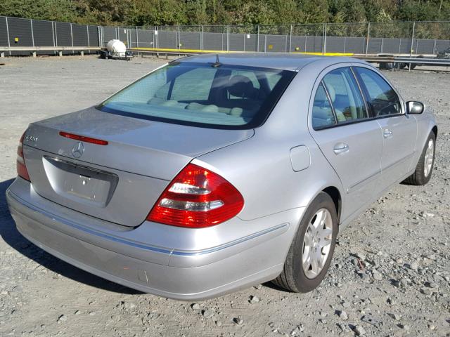 WDBUF65J34A560601 - 2004 MERCEDES-BENZ E 320 SILVER photo 4