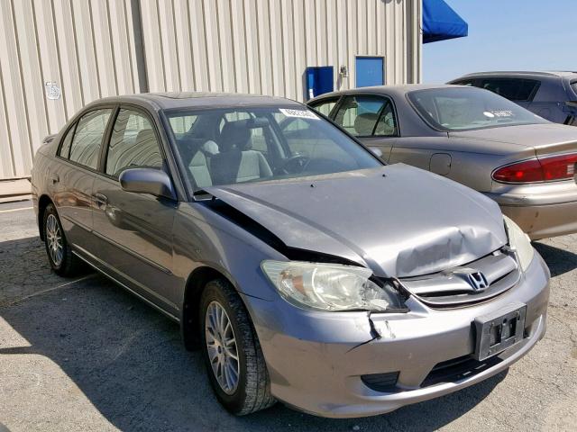 2HGES26775H573787 - 2005 HONDA CIVIC EX GRAY photo 1