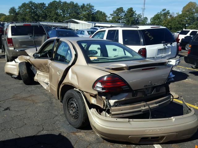 1G2NE52E85M251124 - 2005 PONTIAC GRAND AM S TAN photo 3