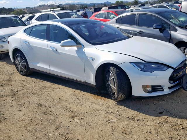 5YJSA1CN2DFP20376 - 2013 TESLA MODEL S WHITE photo 1