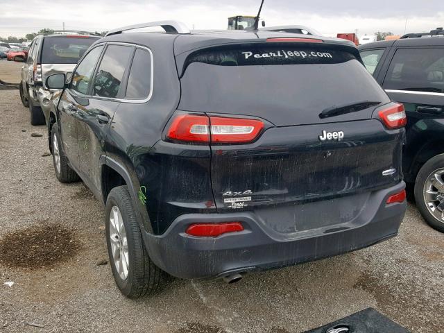 1C4PJMCB4FW601269 - 2015 JEEP CHEROKEE L BLACK photo 3