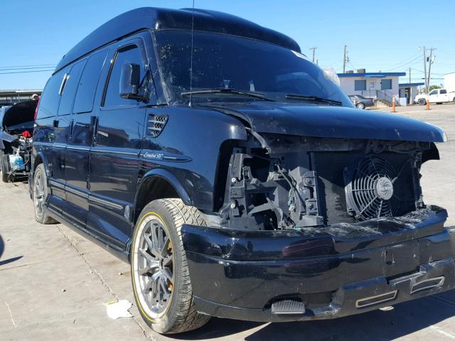 1GBSGDC48E1152351 - 2014 CHEVROLET EXPRESS G1 BLACK photo 1