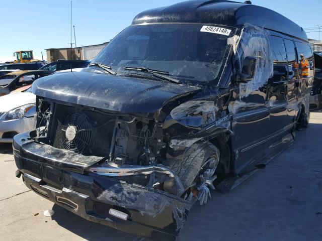 1GBSGDC48E1152351 - 2014 CHEVROLET EXPRESS G1 BLACK photo 2