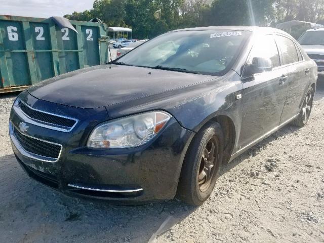 1G1ZJ57B584261646 - 2008 CHEVROLET MALIBU 2LT BLACK photo 2