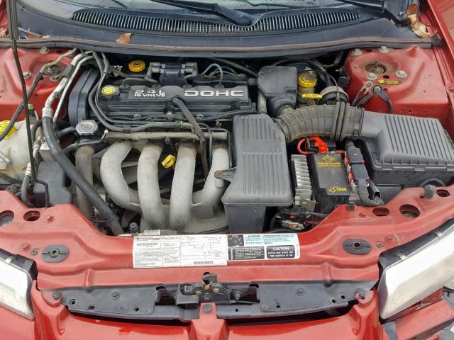 1B3EJ46X0YN200584 - 2000 DODGE STRATUS SE RED photo 7