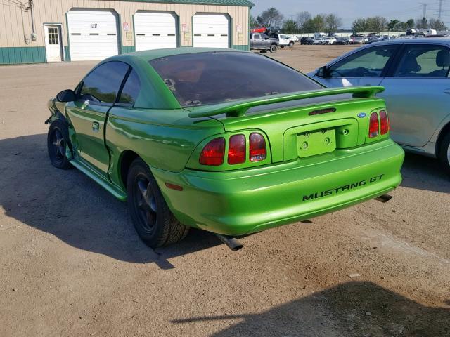 1FALP42X1TF197469 - 1996 FORD MUSTANG GT GREEN photo 3